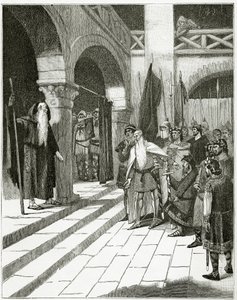 レ・バーグレイブス、19世紀（bw engraving） 作： Georges Marie Rochegrosse